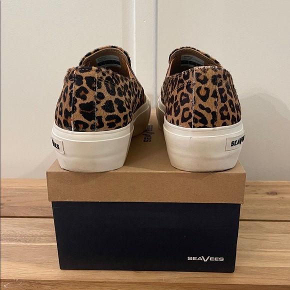SeaVees Women's Baja Platform Sneakers in Leopard Print - Picture 3 of 7